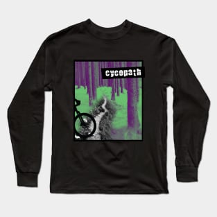 Cycopath Is Singletrack -green/magenta Long Sleeve T-Shirt